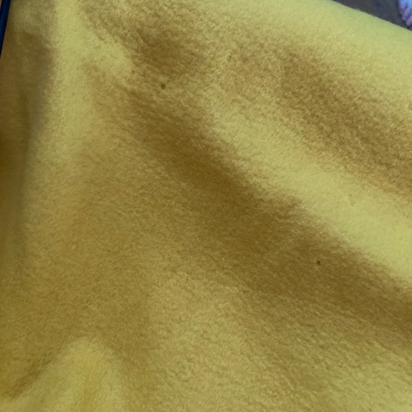 Vintage 60s Yellow Felt Top W/ mini skirt, belt - Picture 11 of 11